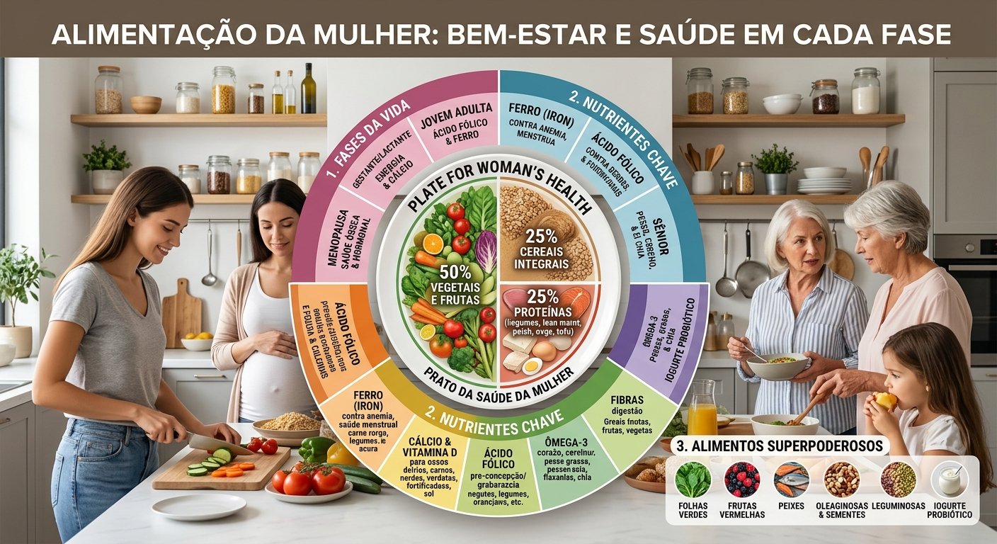 Alimentação da Mulher: Cuidados e Hábitos para uma Rotina Mais Saudável